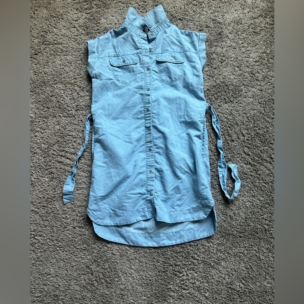 Calvin Klein Girls'  Shirtdress Casual Dress.